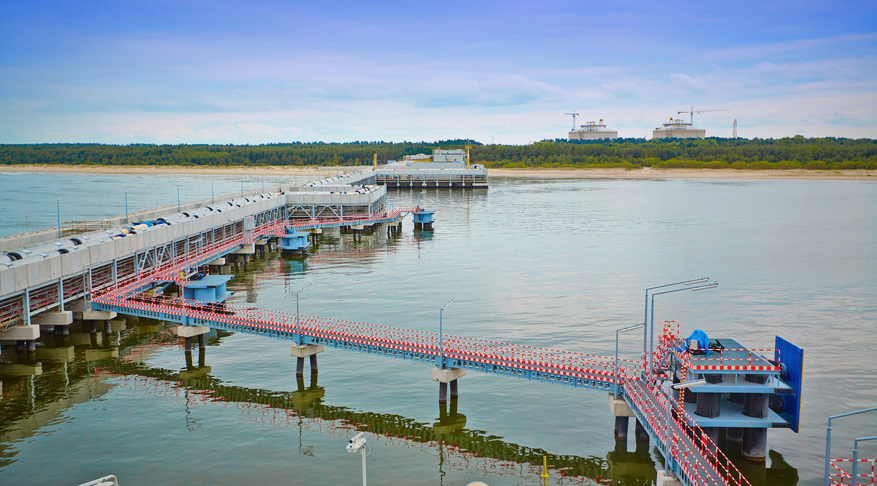 The LNG terminal in Swinoujscie, Poland