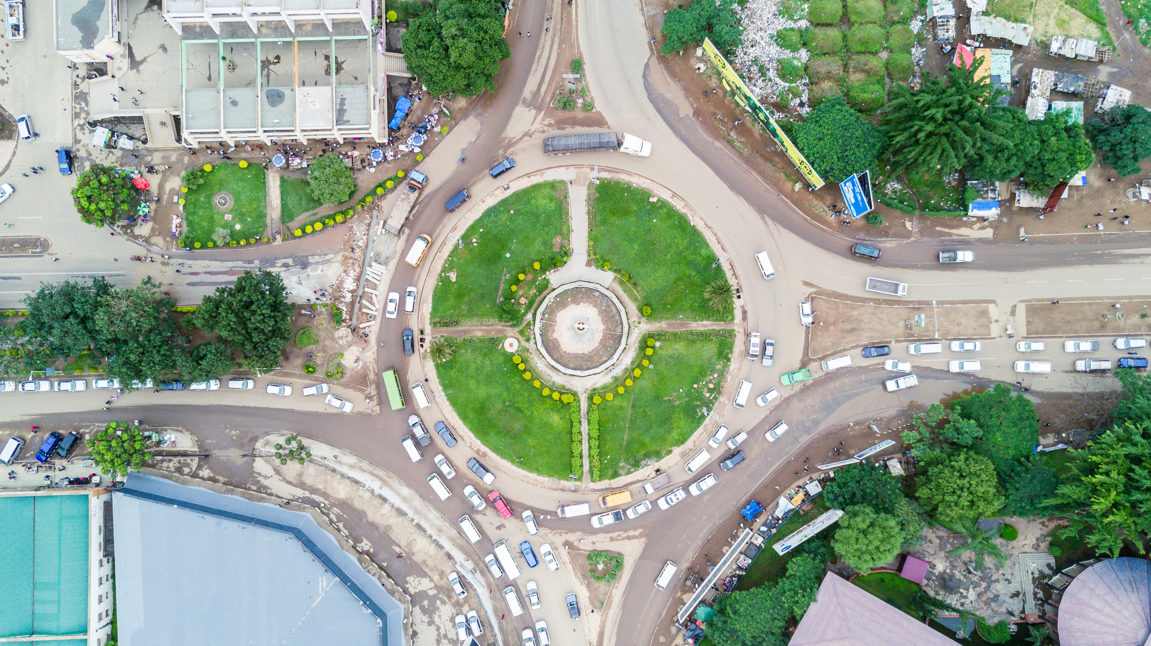 Trafic circle Lusaka