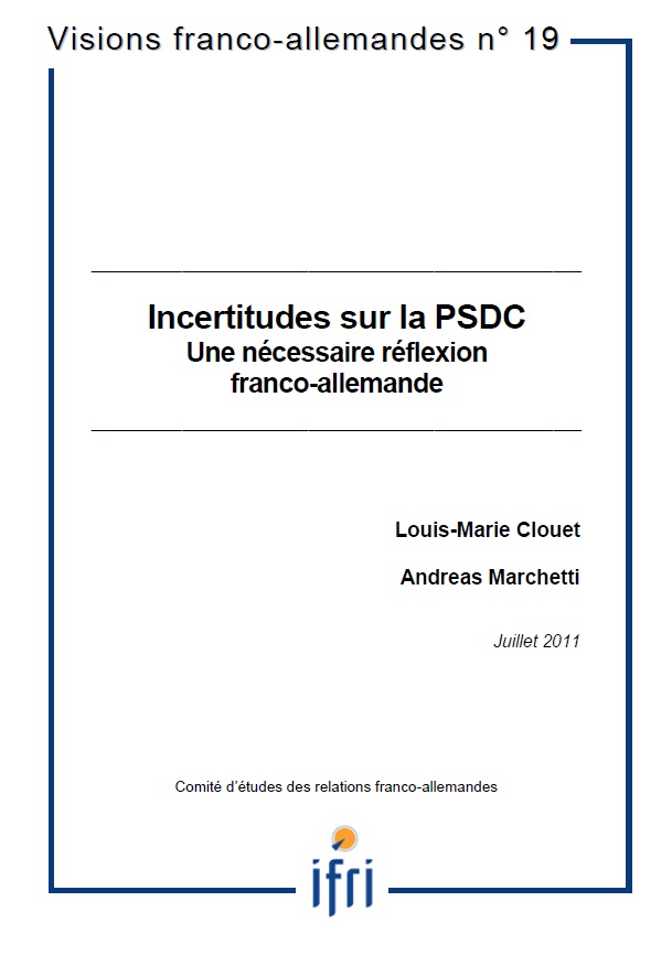 Incertitudes sur la PSDC - Une nécessaire réflexion franco-allemande