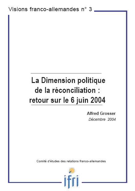 La dimension politique de la réconciliation : retour sur le 6 juin 2004