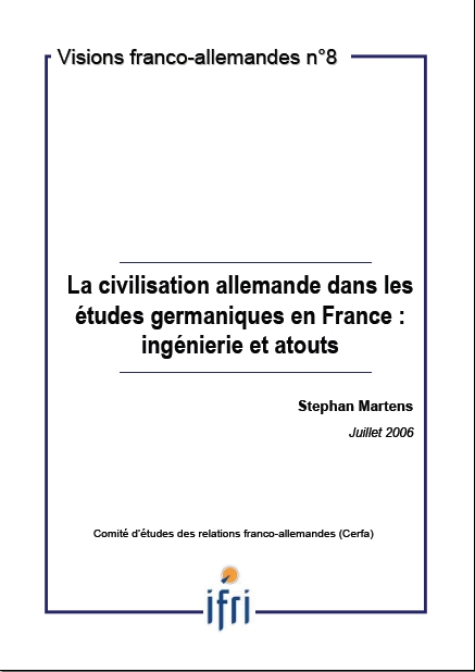 La civilisation allemande dans les études germaniques en France: ingénierie et atouts