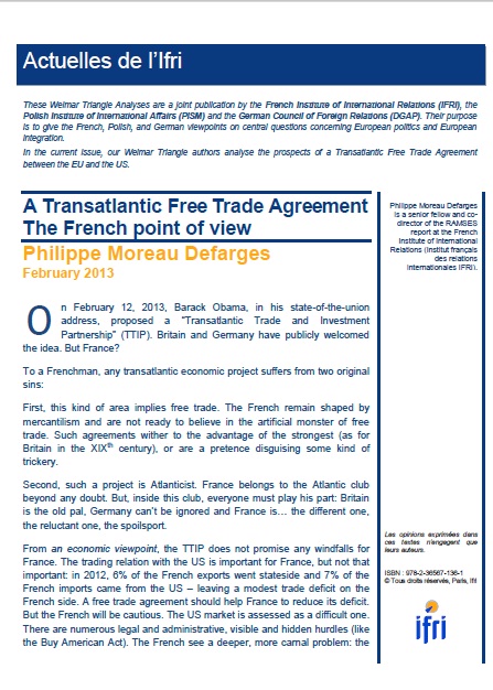 A Transatlantic Free Trade Agreement?