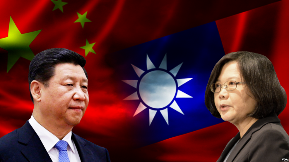 Xi Jinping and Tsai Ing-wen 2016 - crédits: Wikipedia Commons