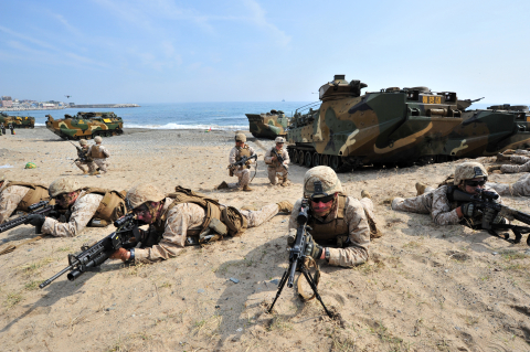 2014 - exercice militaire Ssangnyong sur la côte de la mer de l'Est, à Pohang, en Corée du Sud.