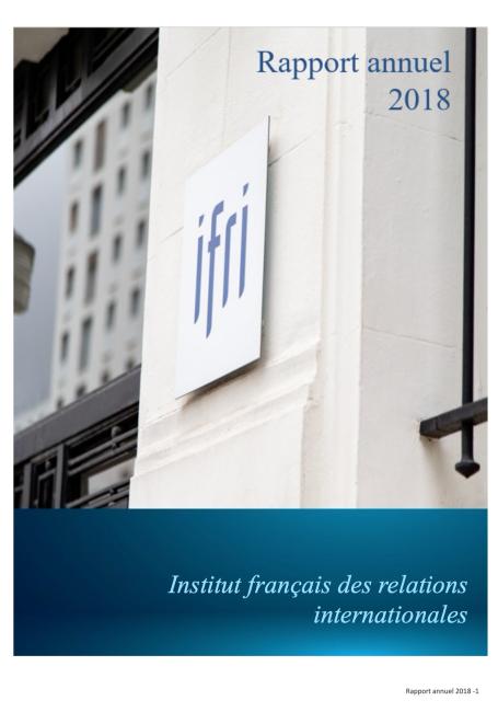 2018 - Couverture du Rapport annuel de l'Ifri