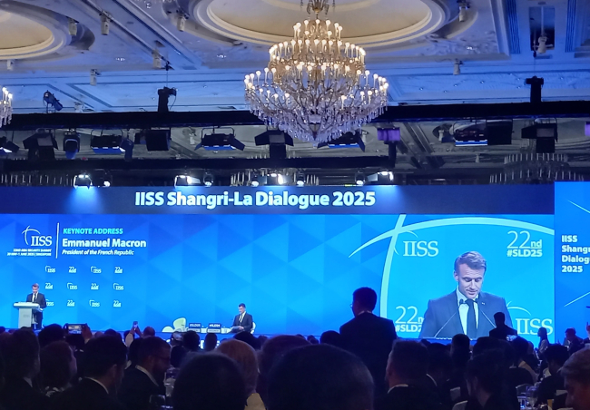 President Macron at the Shangri-La Dialogue, 2025, Céline Pajon, Ifri