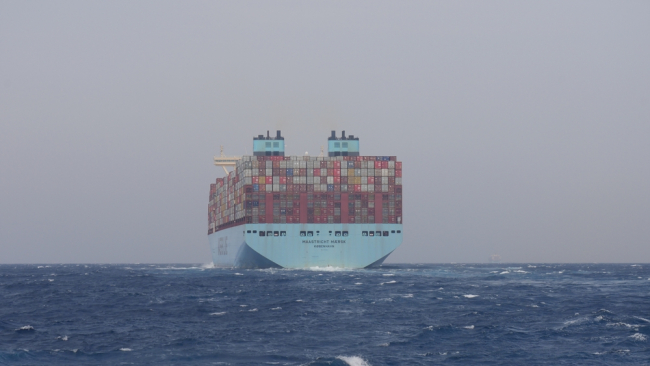 Container Ship Maastricht Maersk, Red Sea - October 3, 2023