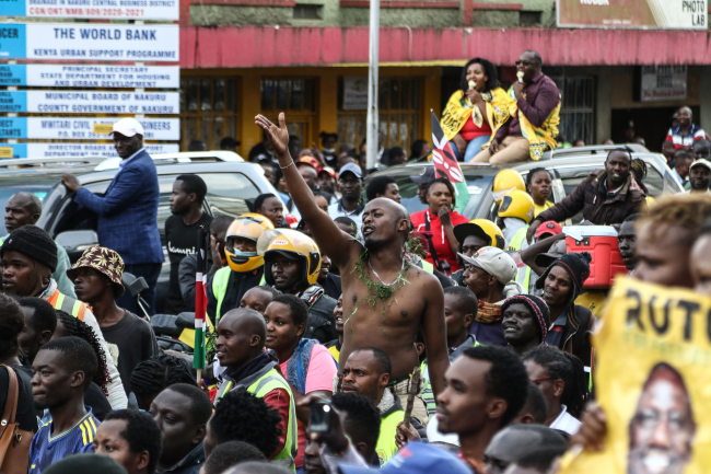 Ruto supporters celebrate Supreme Court's verdict in Nakuru, Kenya - 05 Sept 2022