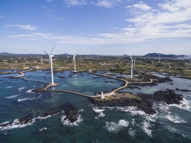 Wind turbines on Juju Islands, South Korea