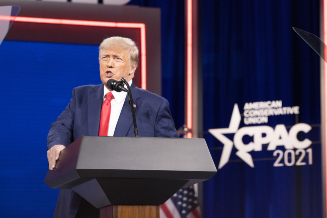 Donald Trump at the 2021 Conservative Political Action Conference