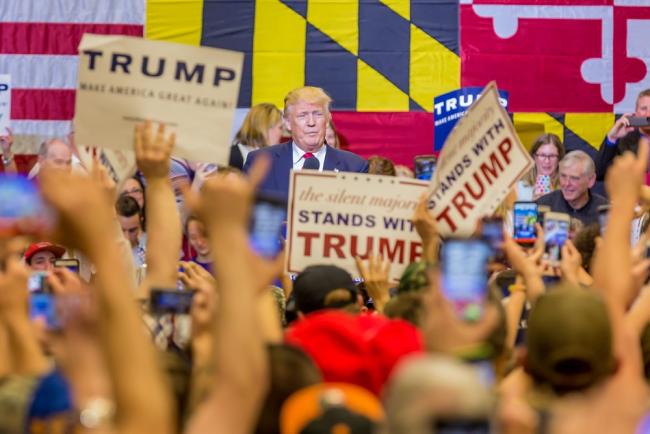 OCEAN CITY: Donald Trump republican candidate meeting with supporters in Ocean City, MD on April 20, 2016