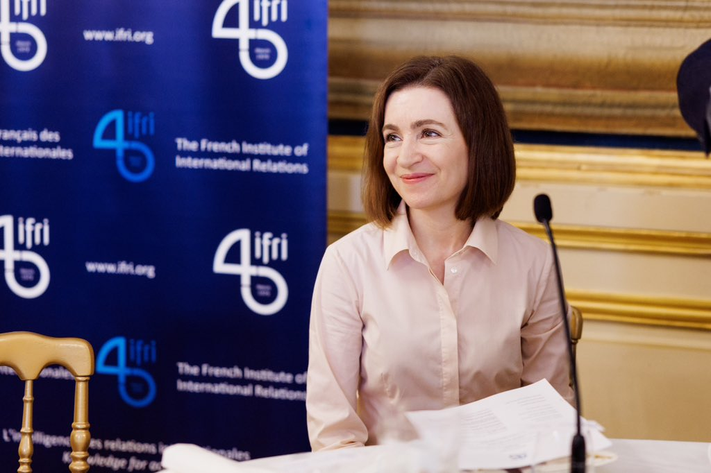 Maia Sandu, Présidente de la Moldavie, Paris, Ifri, 8 mars 2024